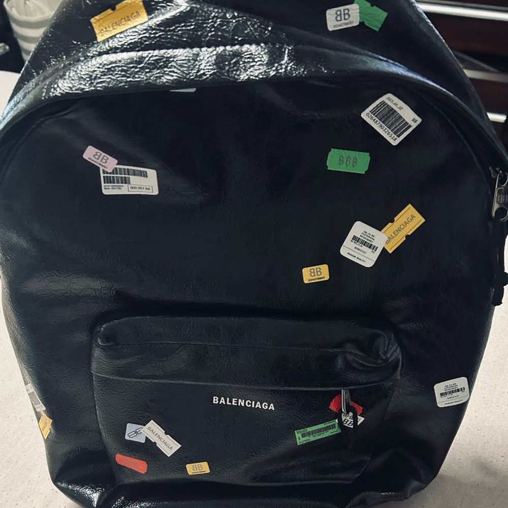 Balenciaga Explorer Sticker Backpack Bag